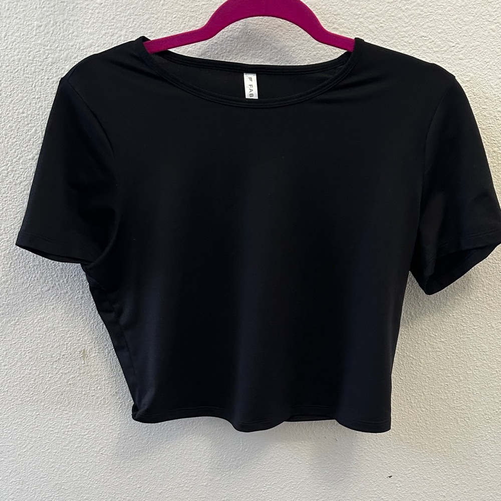 Fabletics Black Crop Top